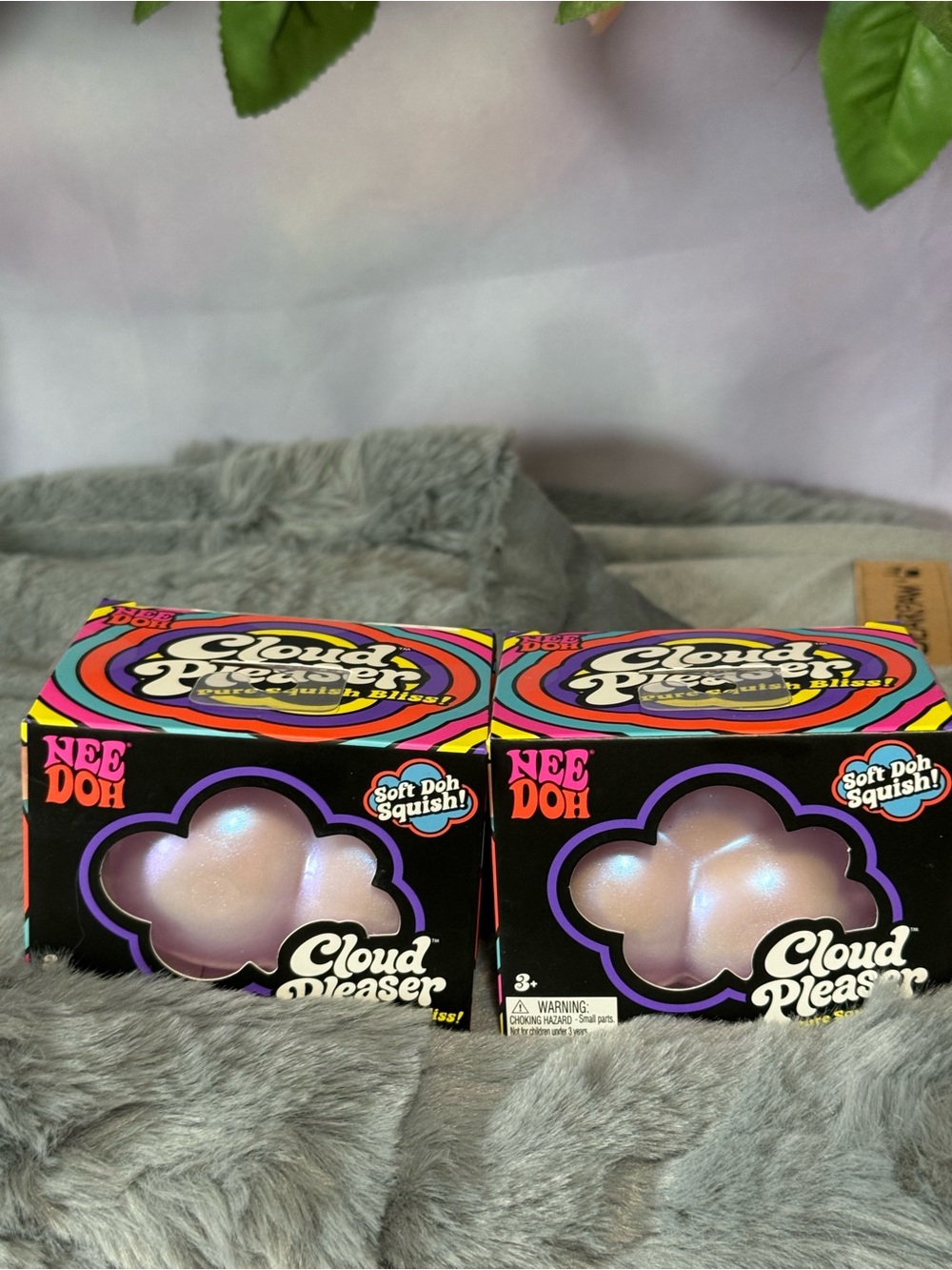 Pleaser Cloud Pleaser Nee Doh Iridescent Pink Cloud Toy (2-Pack)